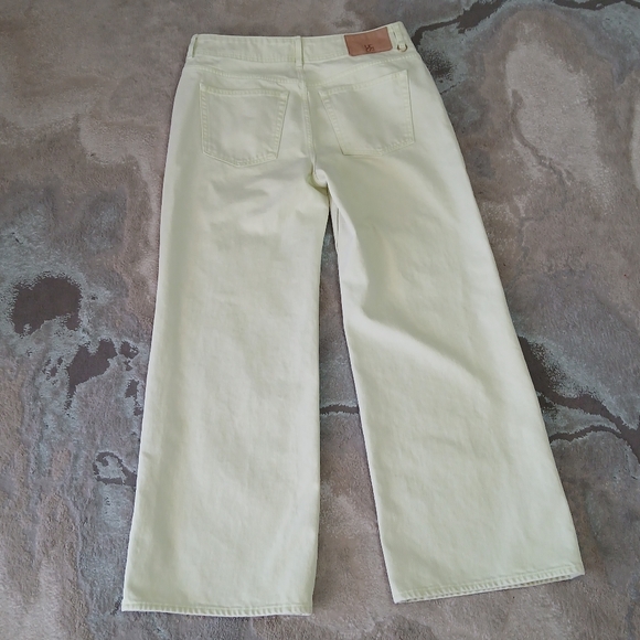 ULLA‎ JOHNSON The Elodie Pistachio Wide Leg Jeans - Picture 4 of 12